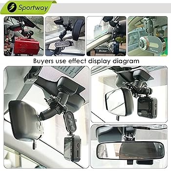 Amazon.com: Sportway S60 Dash Cam Mirror Mount with 10pcs